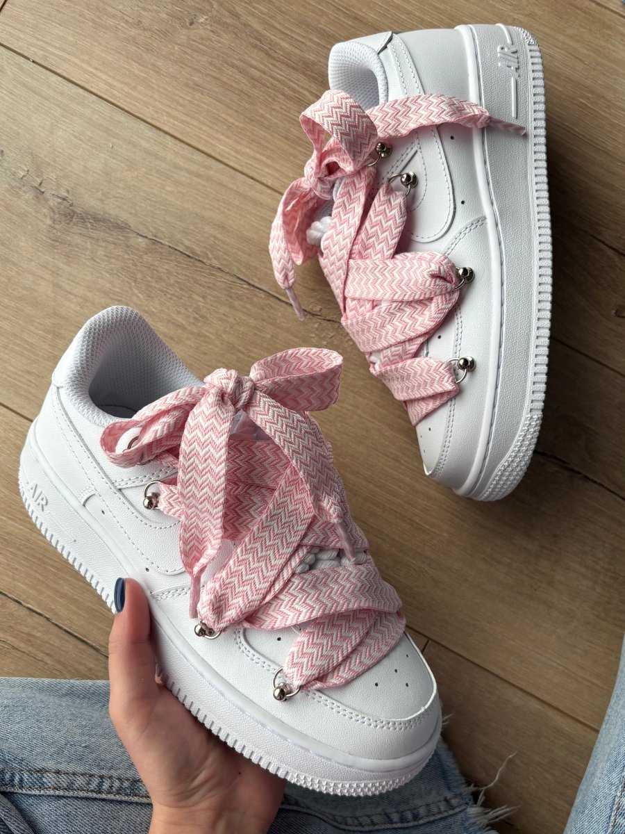 Nike Air Force 1 Low Custom Lanvin Laces Pink - oceanhype - 