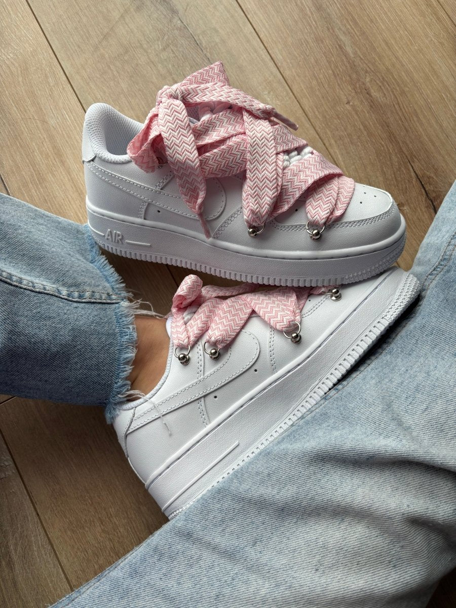 Nike Air Force 1 Low Custom Lanvin Laces Pink - oceanhype - 