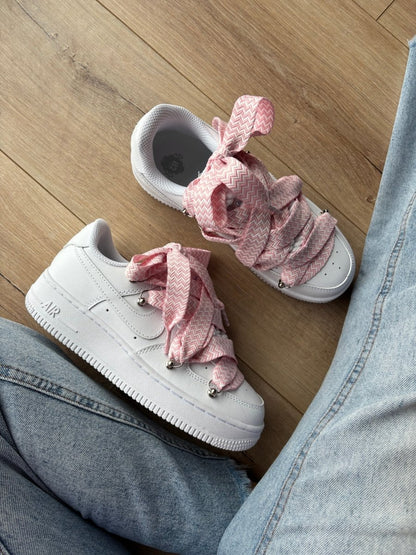 Nike Air Force 1 Low Custom Lanvin Laces Pink - oceanhype - 