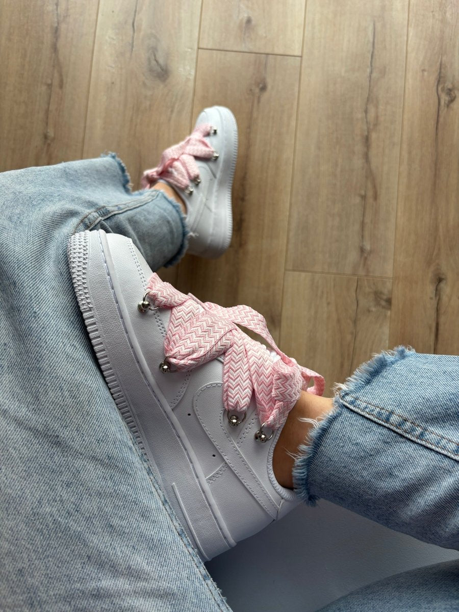 Nike Air Force 1 Low Custom Lanvin Laces Pink - oceanhype - 