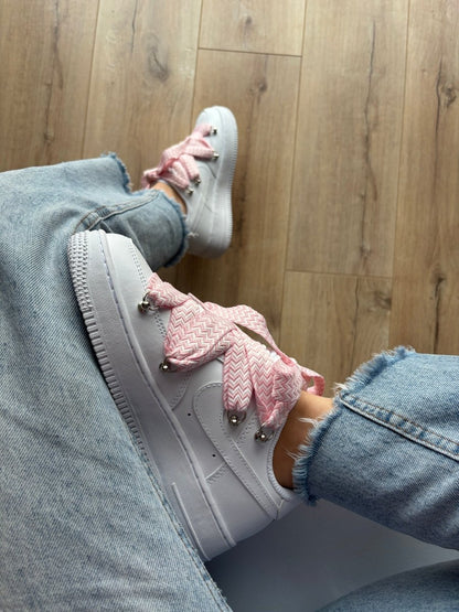 Nike Air Force 1 Low Custom Lanvin Laces Pink - oceanhype - 