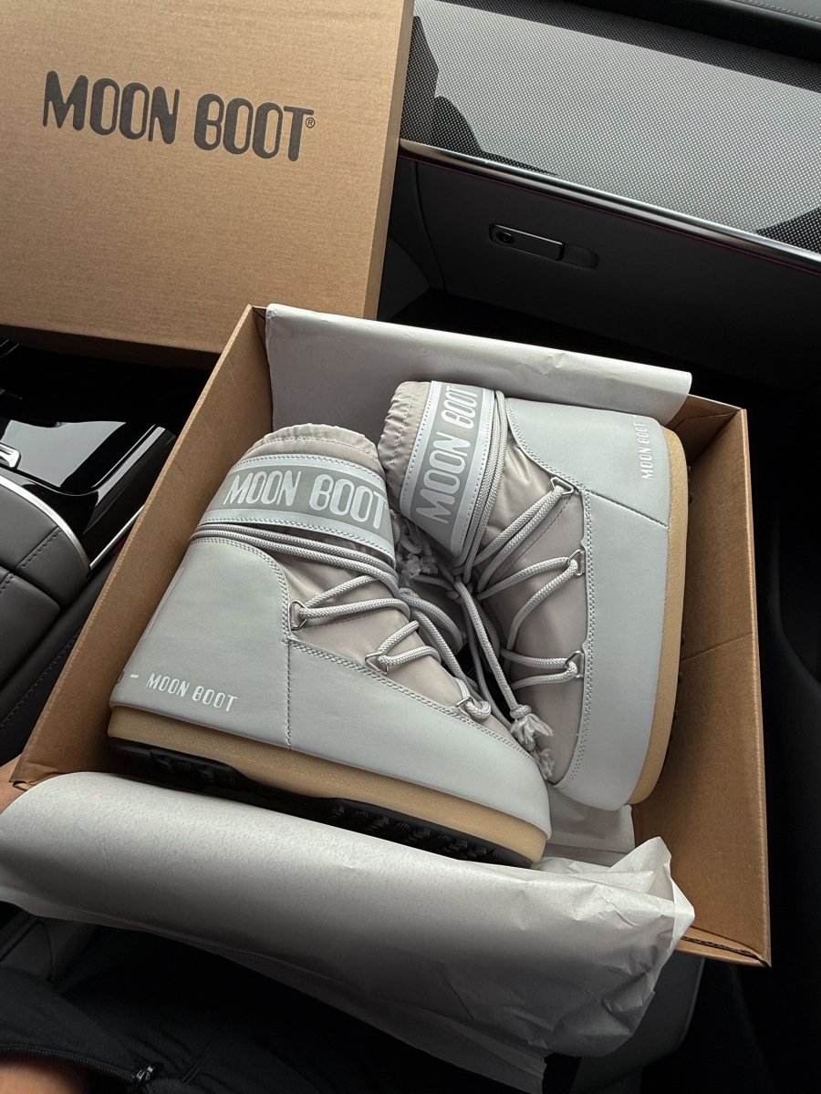 Moon Boot Icon Low Nylon Grey - oceanhype - 