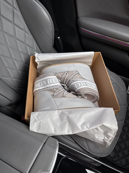 Moon Boot Icon Low Nylon Grey - oceanhype - 