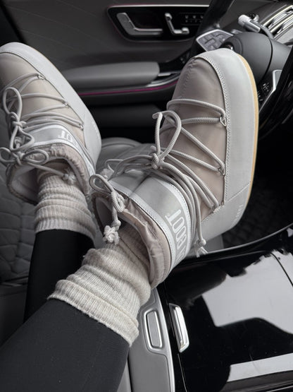 Moon Boot Icon Low Nylon Grey - oceanhype - 