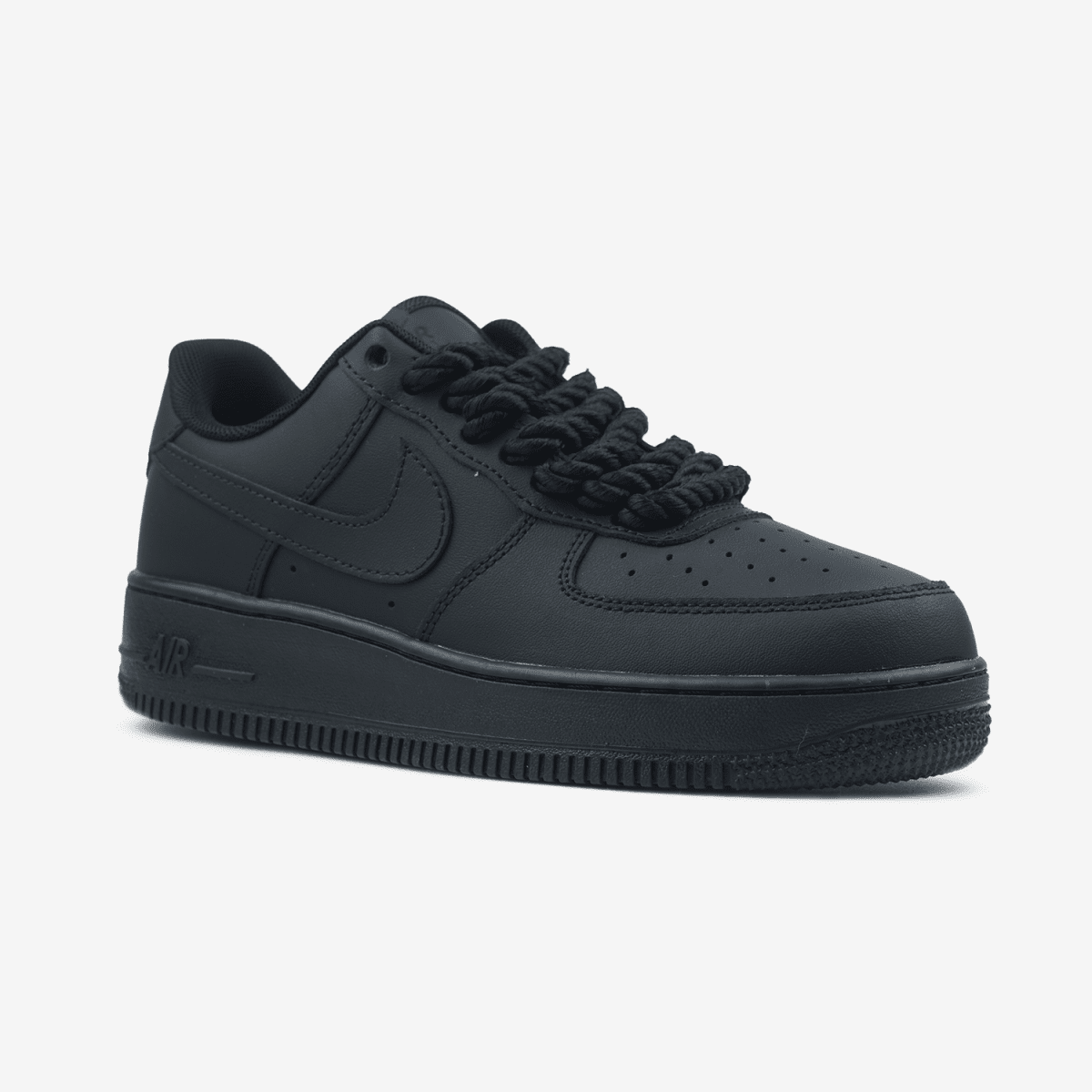 Nike Air Force 1 Low Black Rope Laces - oceanhype - 