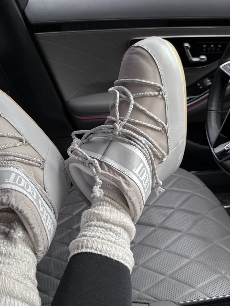 Moon Boot Icon Low Nylon Grey - oceanhype - 