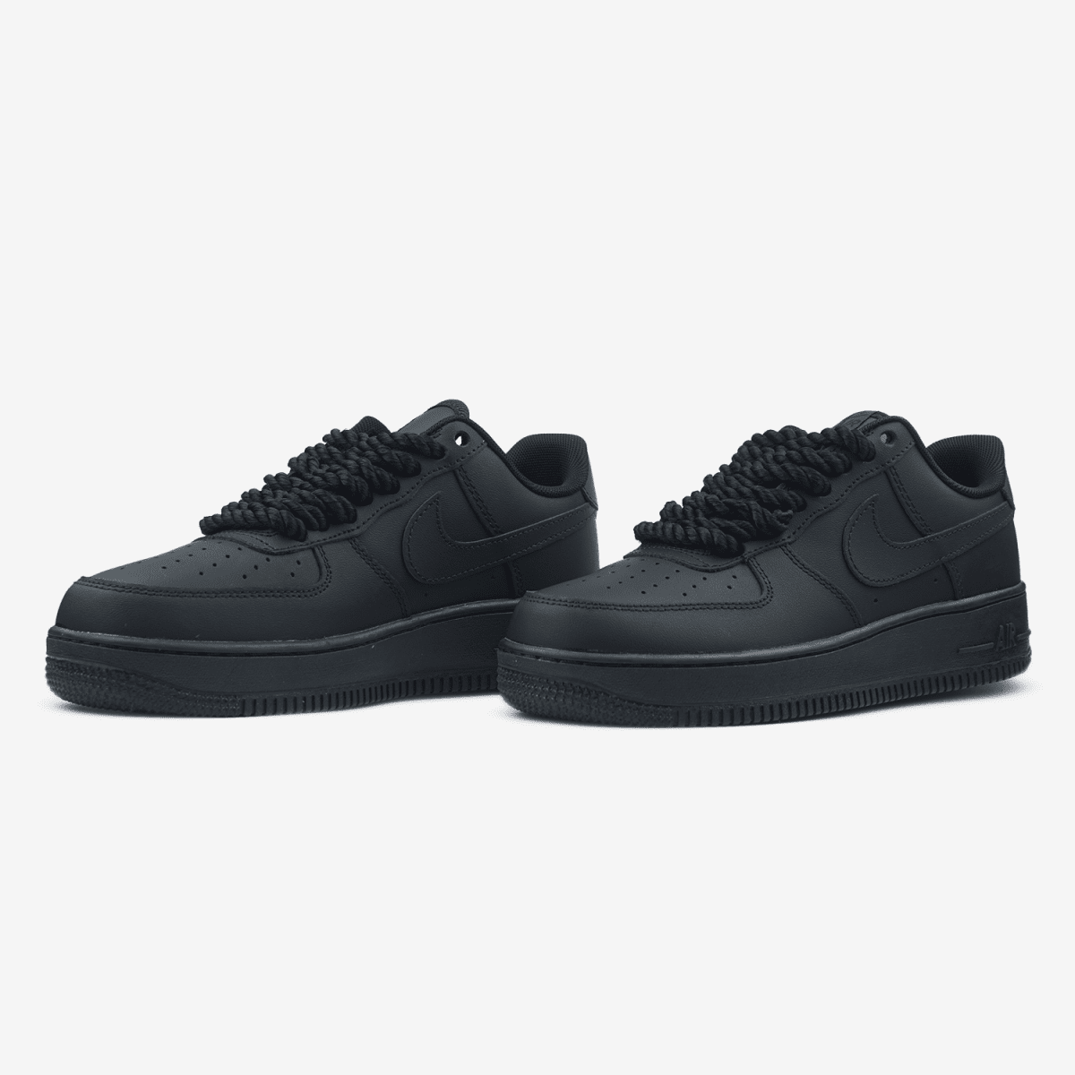 Nike Air Force 1 Low Black Rope Laces - oceanhype - 