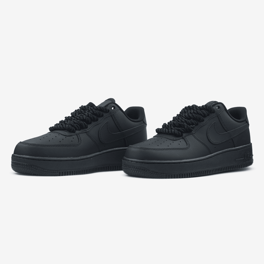 Nike Air Force 1 Low Black Rope Laces - oceanhype - 