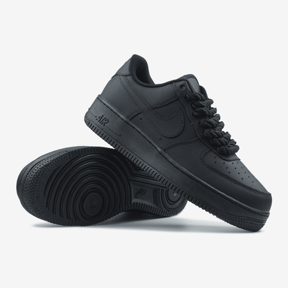 Nike Air Force 1 Low Black Rope Laces - oceanhype - 