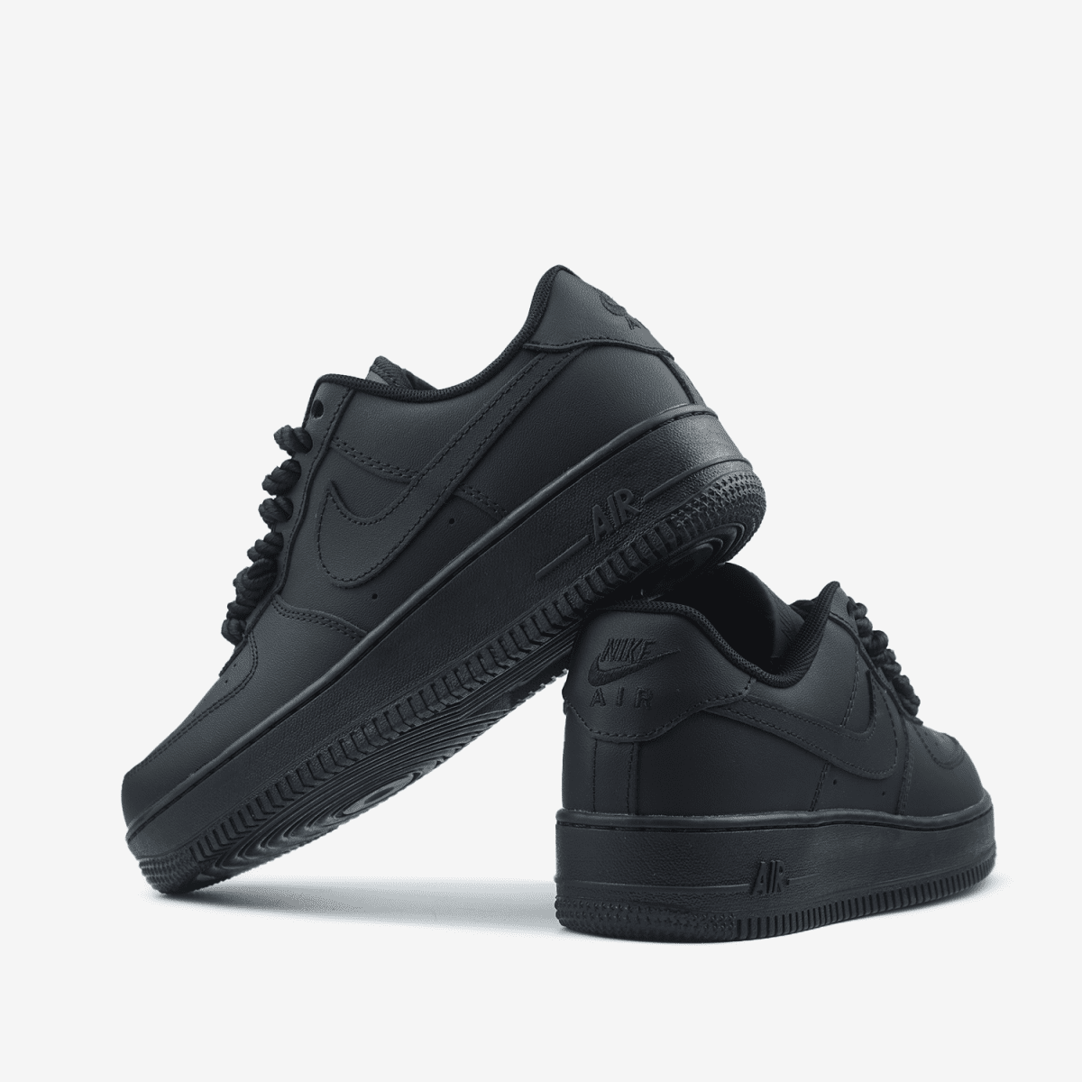 Nike Air Force 1 Low Black Rope Laces - oceanhype - 