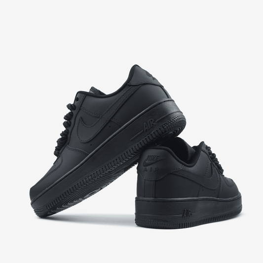 Nike Air Force 1 Low Black Rope Laces - oceanhype - 