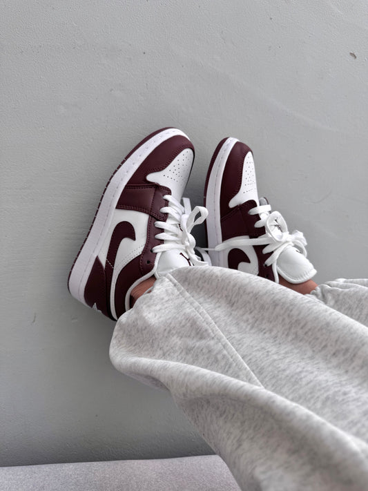 Nike Jordan 1 Retro Low White Burgundy