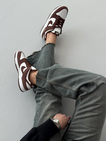 NIke SB Dunk Low Sail Red Sepia - Metallic Gold - oceanhype - 