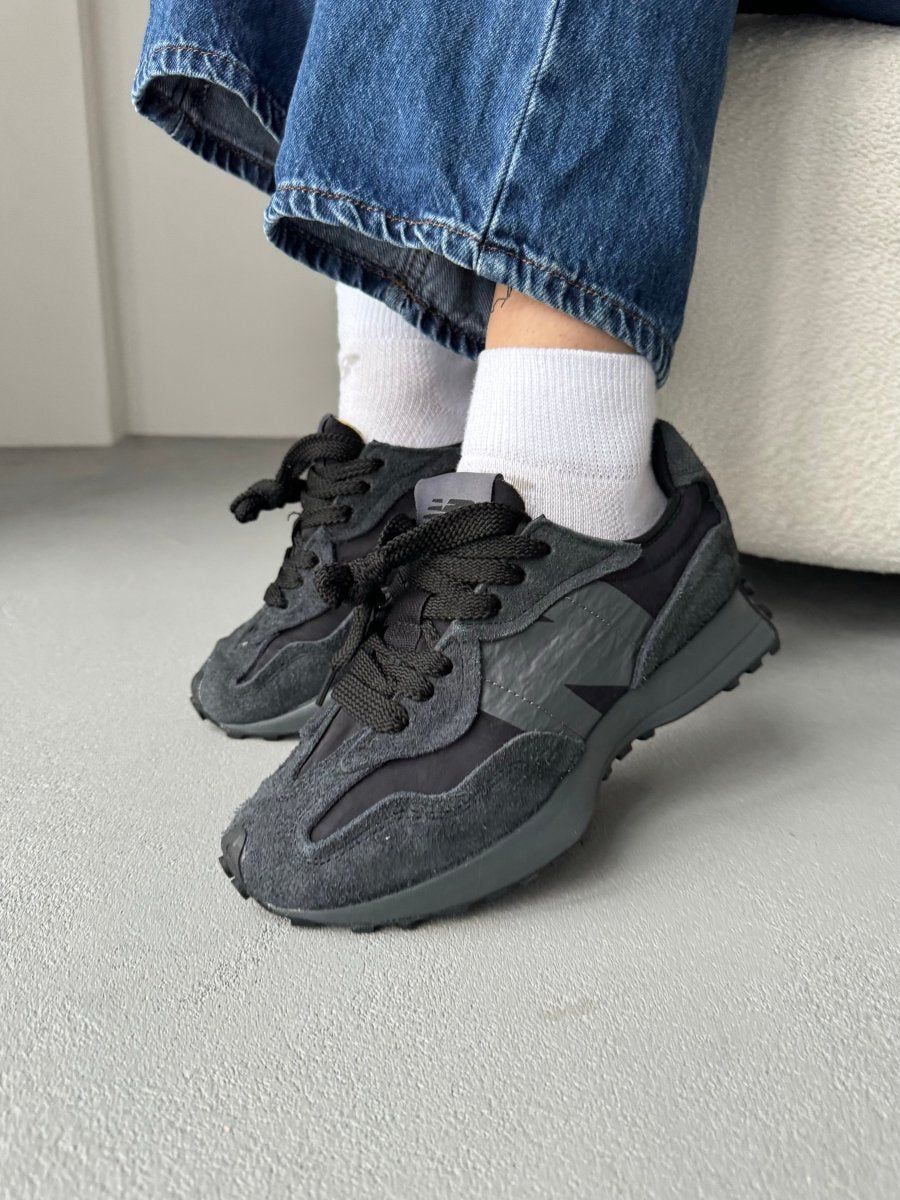 New Balance 327 Black Grey - oceanhype - 