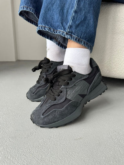 New Balance 327 Black Grey - oceanhype - 