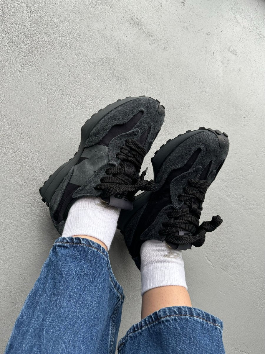 New Balance 327 Black Grey - oceanhype - 