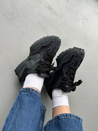 New Balance 327 Black Grey - oceanhype - 