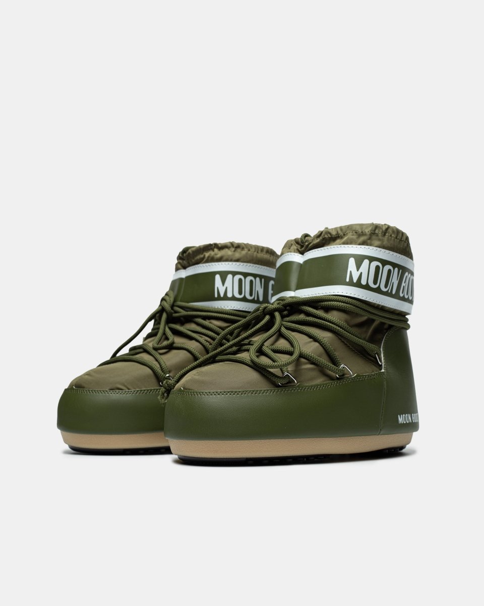 Moon Boot Icon Low Nylon Olive - oceanhype - 