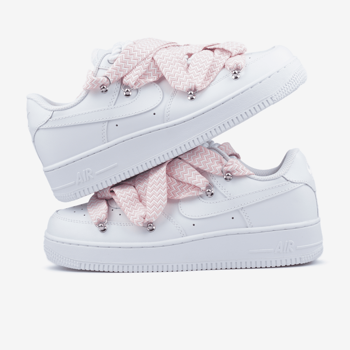 Nike Air Force 1 Low Custom Lanvin Laces Pink - oceanhype - 