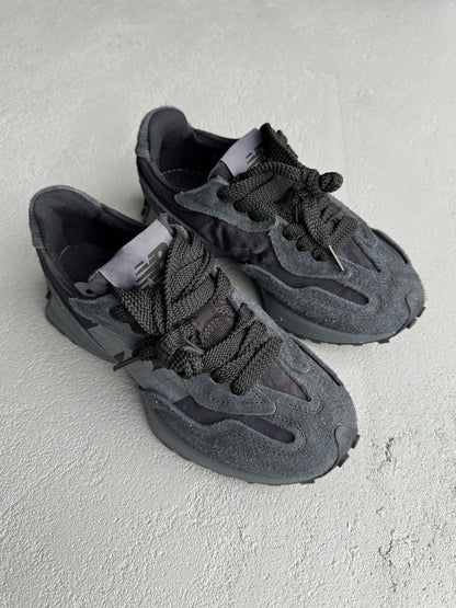 New Balance 327 Black Grey - oceanhype - 