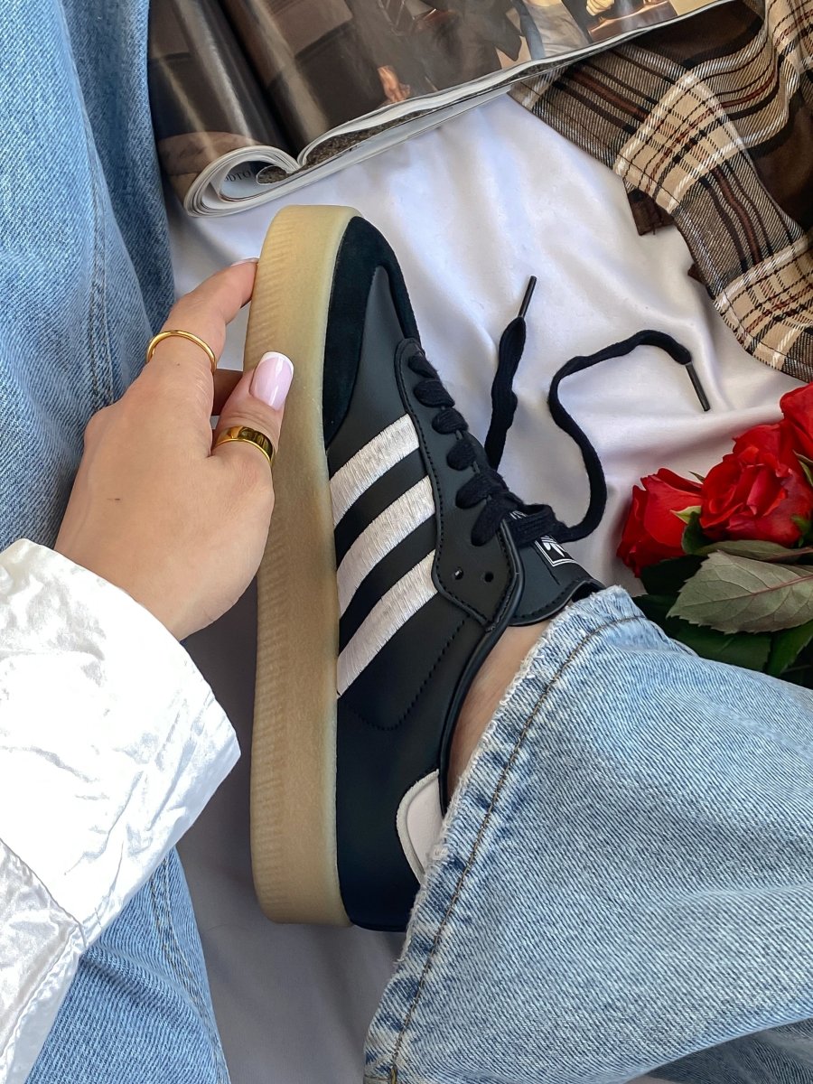 Adidas Sambae Black White Gum - oceanhype - 