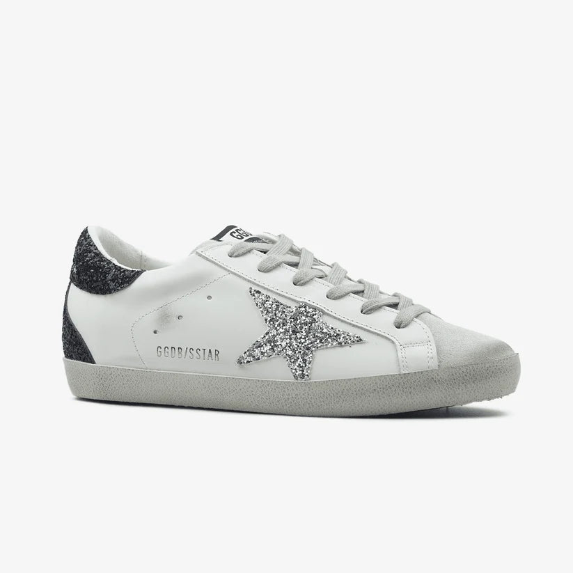Golden Goose Superstar Glitter Star Silver - oceanhype -
