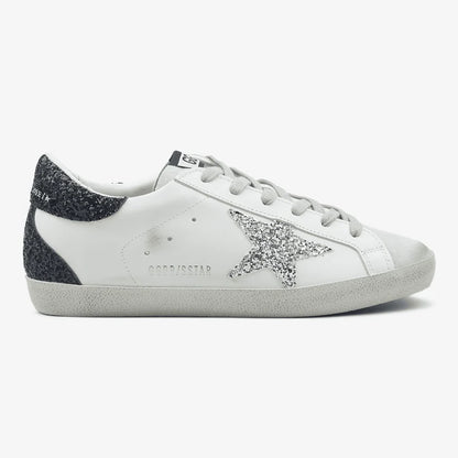 Golden Goose Superstar Glitter Star Silver - oceanhype -