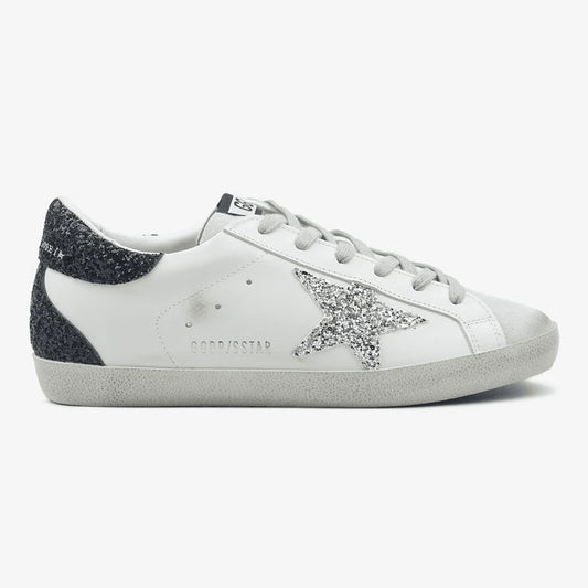 Golden Goose Superstar Glitter Star Silver - oceanhype -