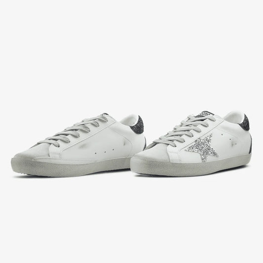 Golden Goose Superstar Glitter Star Silver - oceanhype -