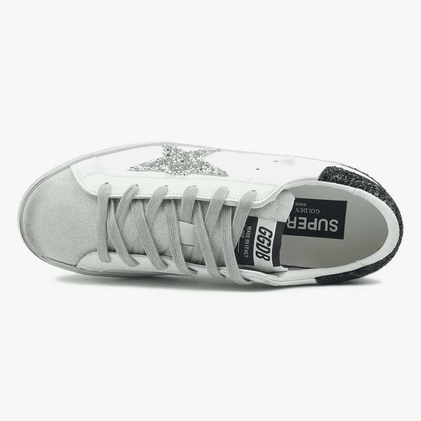 Golden Goose Superstar Glitter Star Silver - oceanhype -