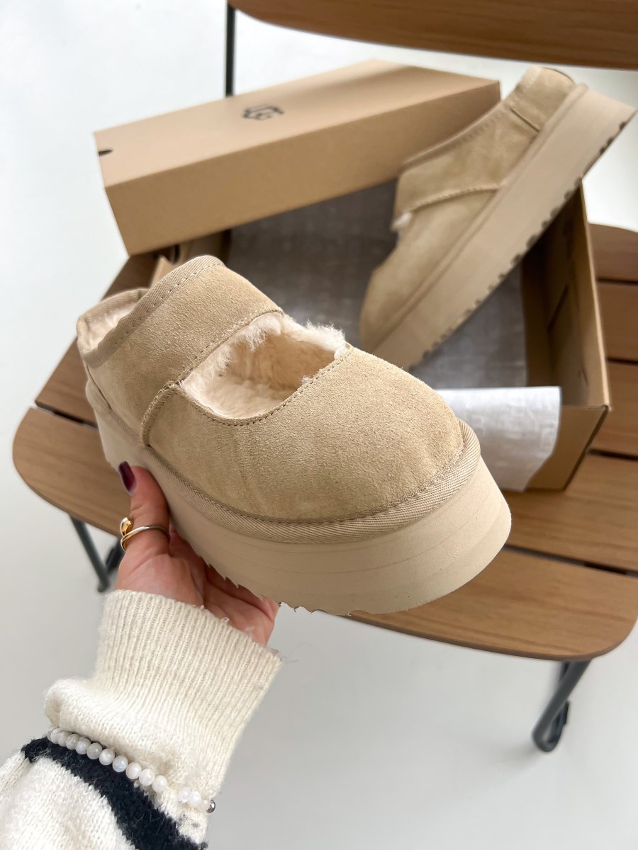 UGG Bea Mary Jane Platform Beige - oceanhype - 