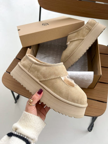 UGG Bea Mary Jane Platform Beige - oceanhype - 