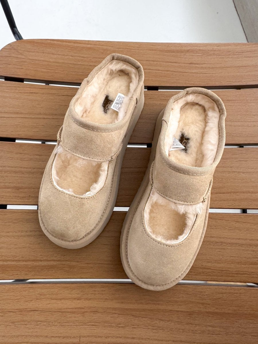 UGG Bea Mary Jane Platform Beige - oceanhype - 