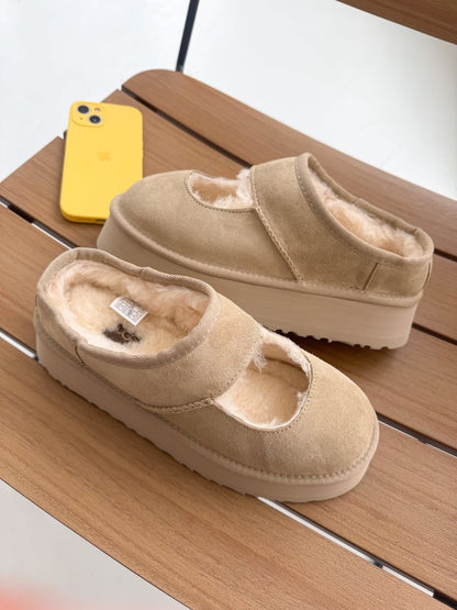 UGG Bea Mary Jane Platform Beige - oceanhype - 
