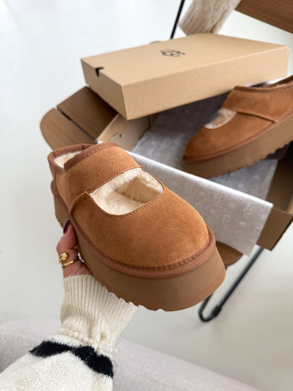 UGG Bea Mary Jane Platform Chestnut - oceanhype - 
