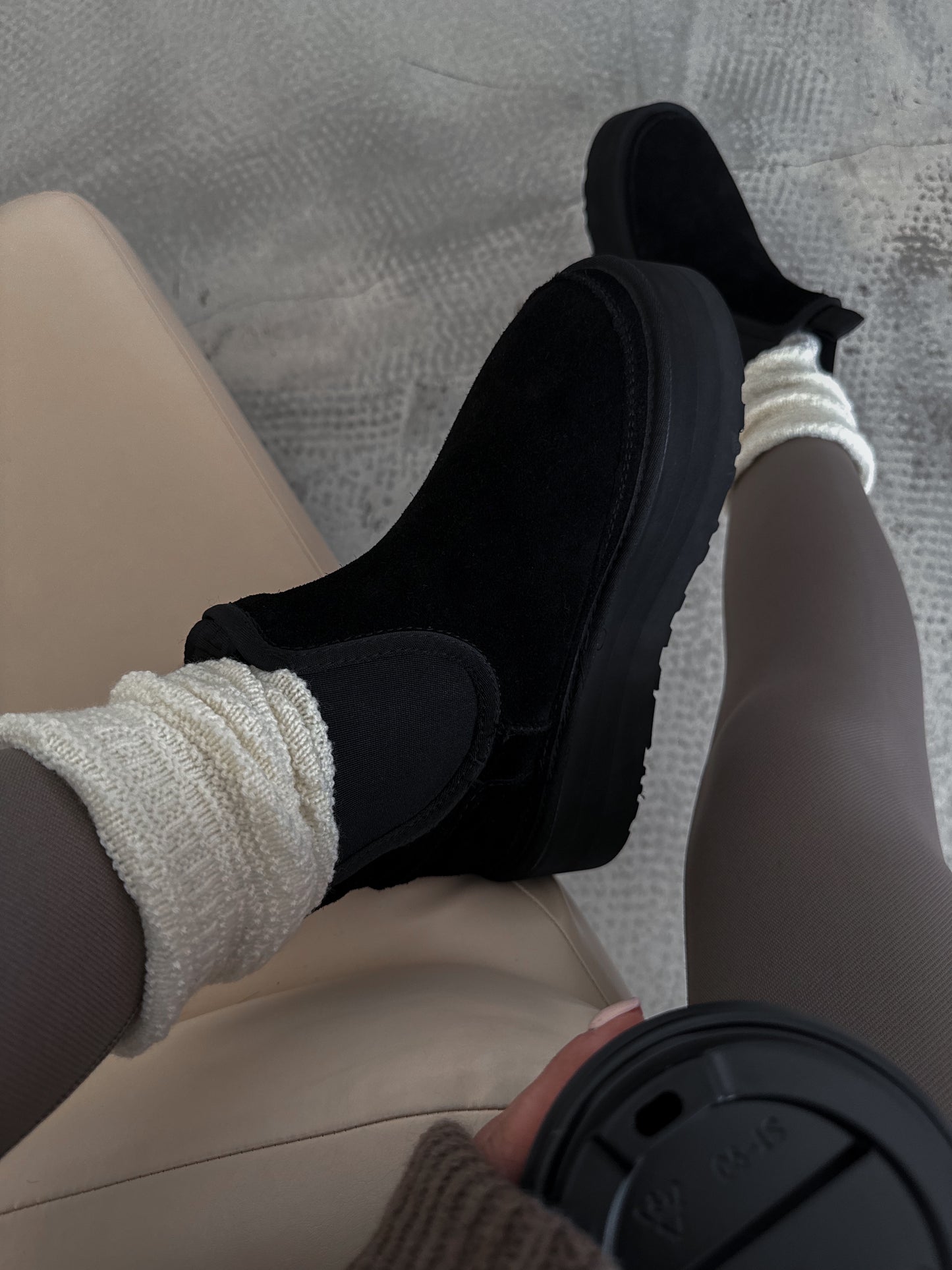 UGG Neumel Platform Chelsea Black