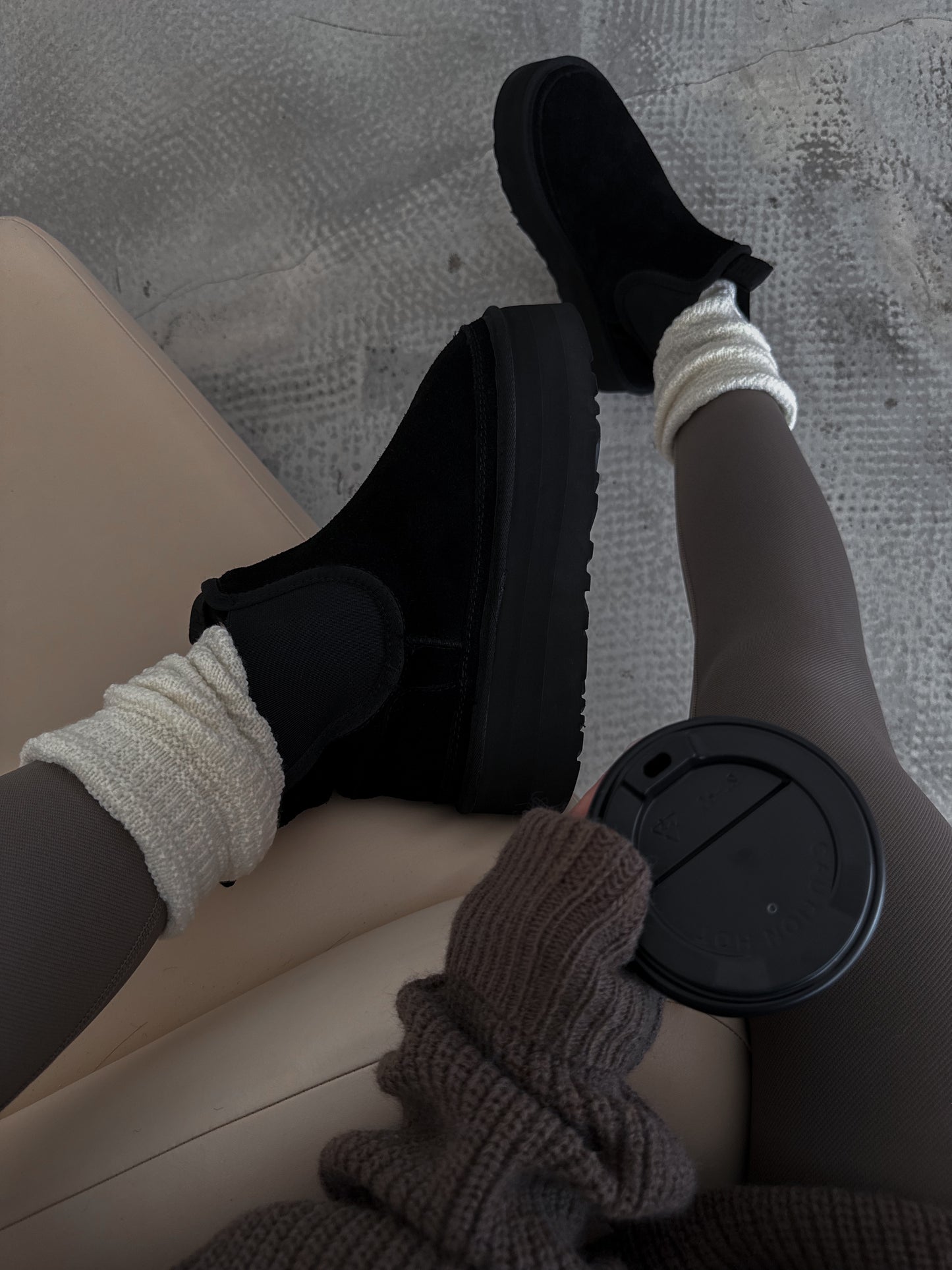 UGG Neumel Platform Chelsea Black