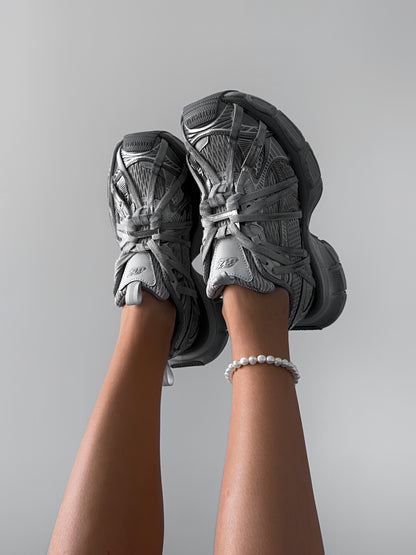 Balenciaga GB 3XL Extreme Laces B Trainers in Grey
