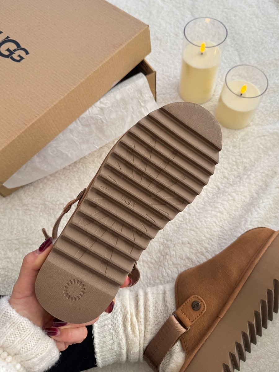 UGG Lanah Clog Chestnut Platform - oceanhype - 