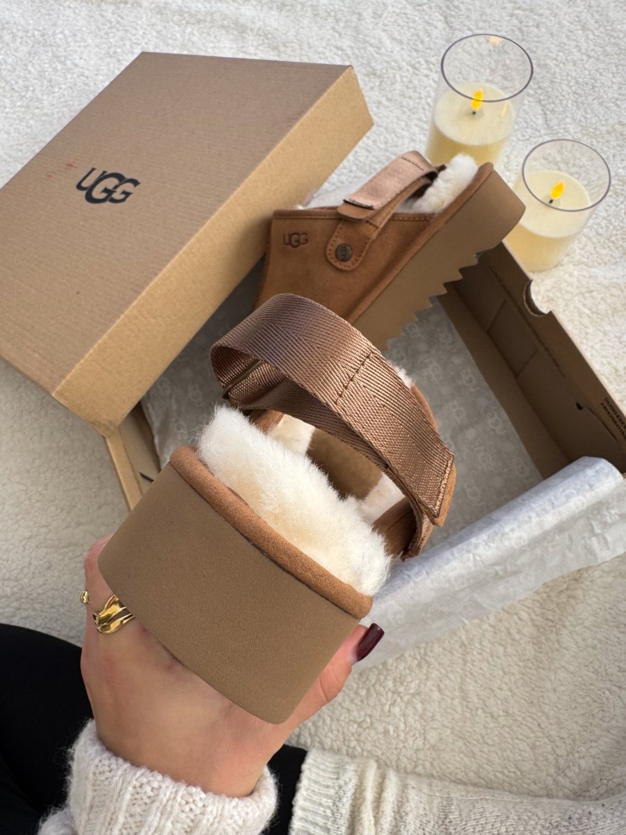 UGG Lanah Clog Chestnut Platform - oceanhype - 