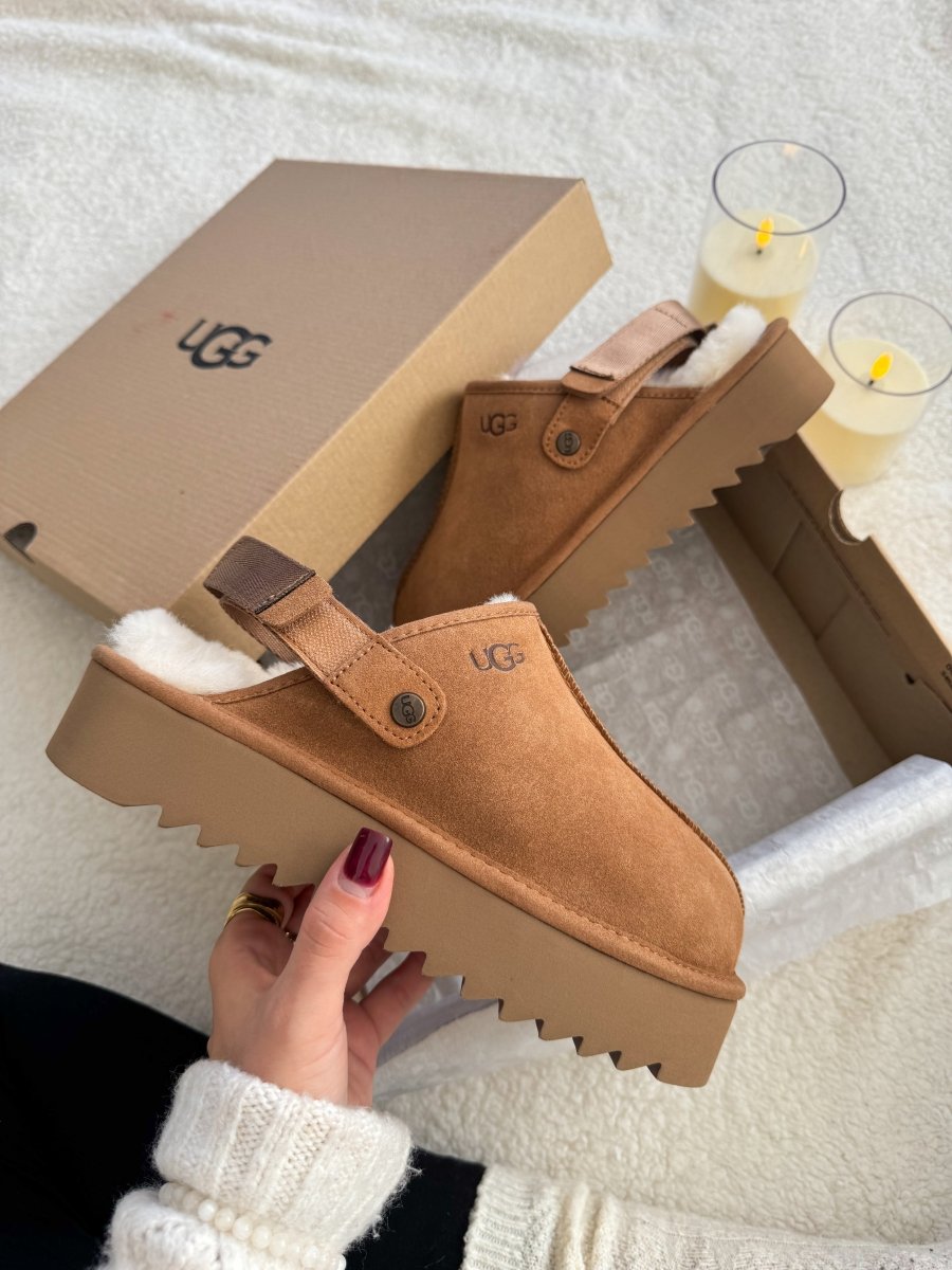 UGG Lanah Clog Chestnut Platform - oceanhype - 