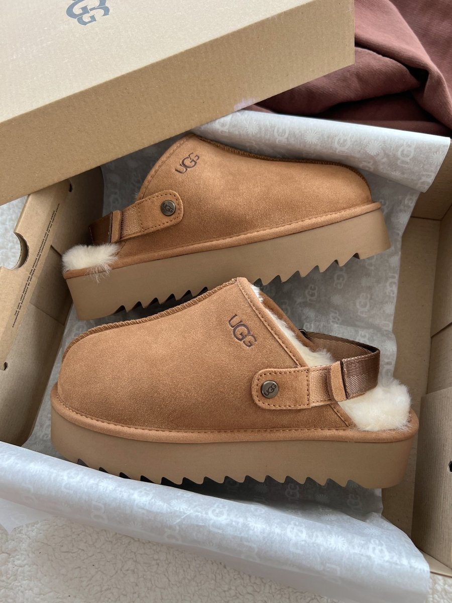 UGG Lanah Clog Chestnut Platform - oceanhype - 