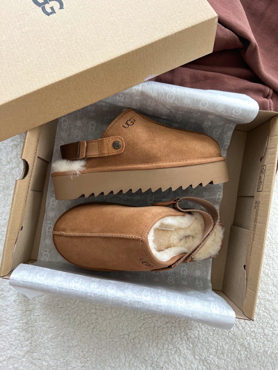 UGG Lanah Clog Chestnut Platform - oceanhype - 