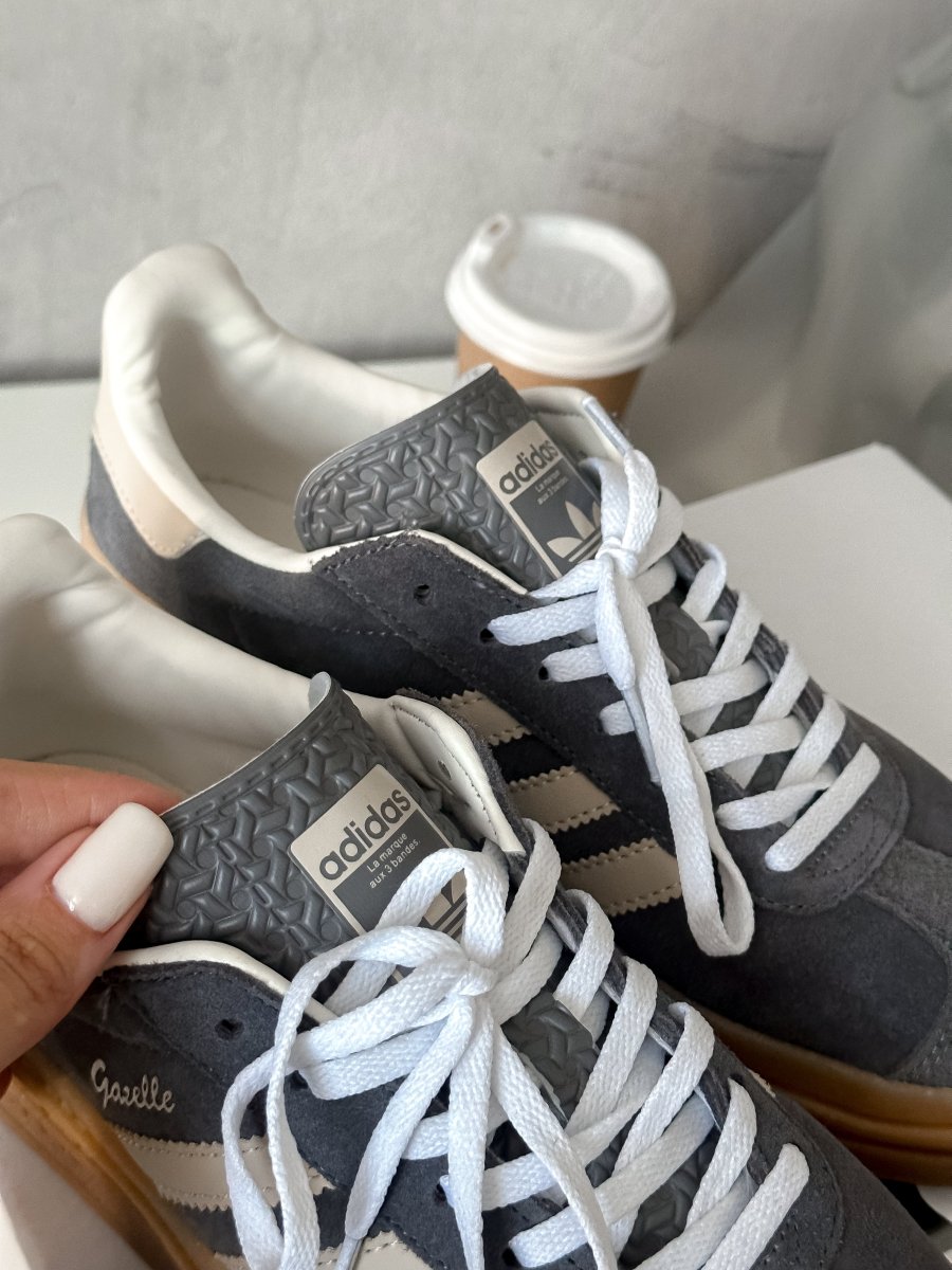 Adidas Gazelle Bold Grey Magic Beige Gum - oceanhype - 