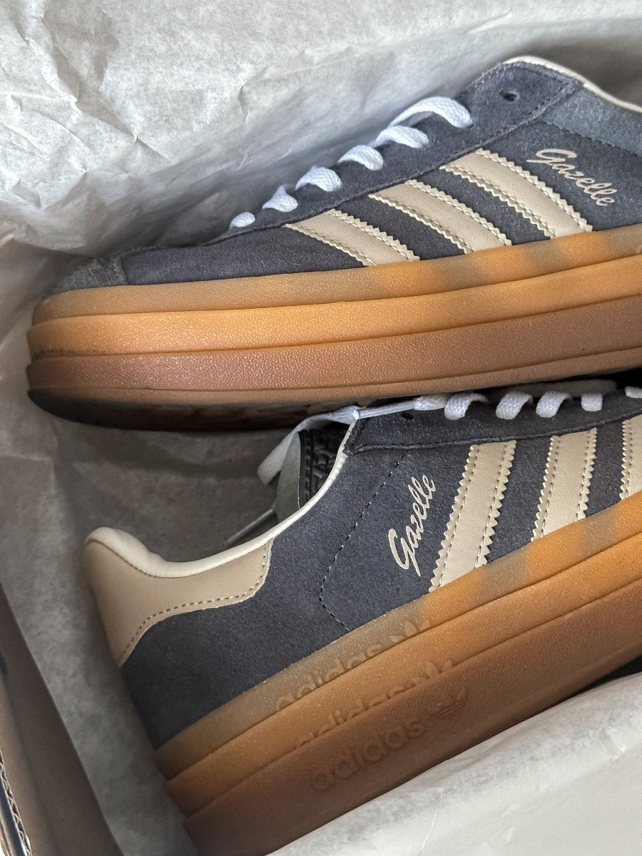 Adidas Gazelle Bold Grey Magic Beige Gum - oceanhype - 