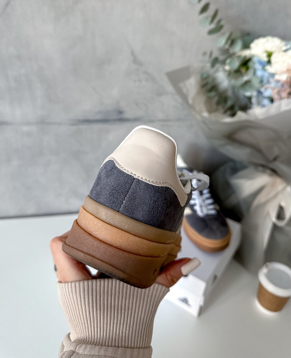 Adidas Gazelle Bold Grey Magic Beige Gum - oceanhype - 