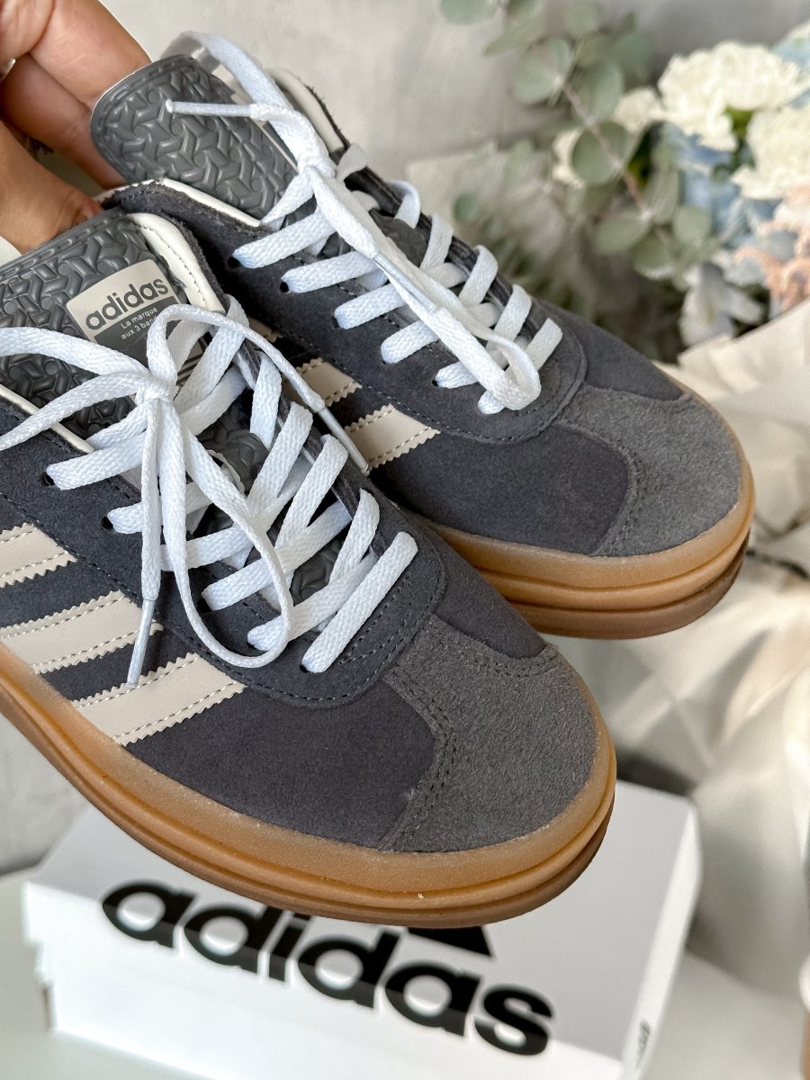 Adidas Gazelle Bold Grey Magic Beige Gum - oceanhype - 