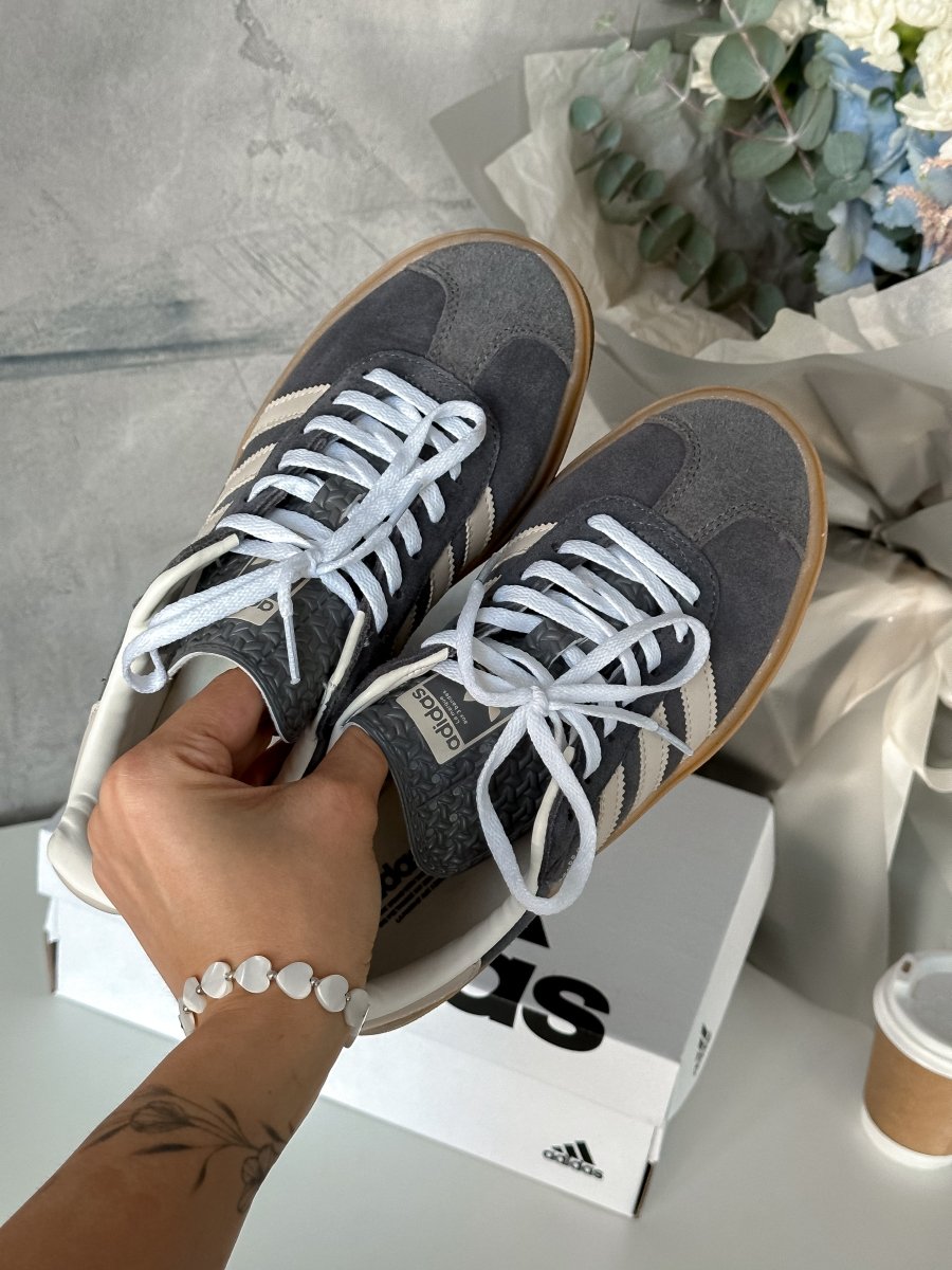 Adidas Gazelle Bold Grey Magic Beige Gum - oceanhype - 