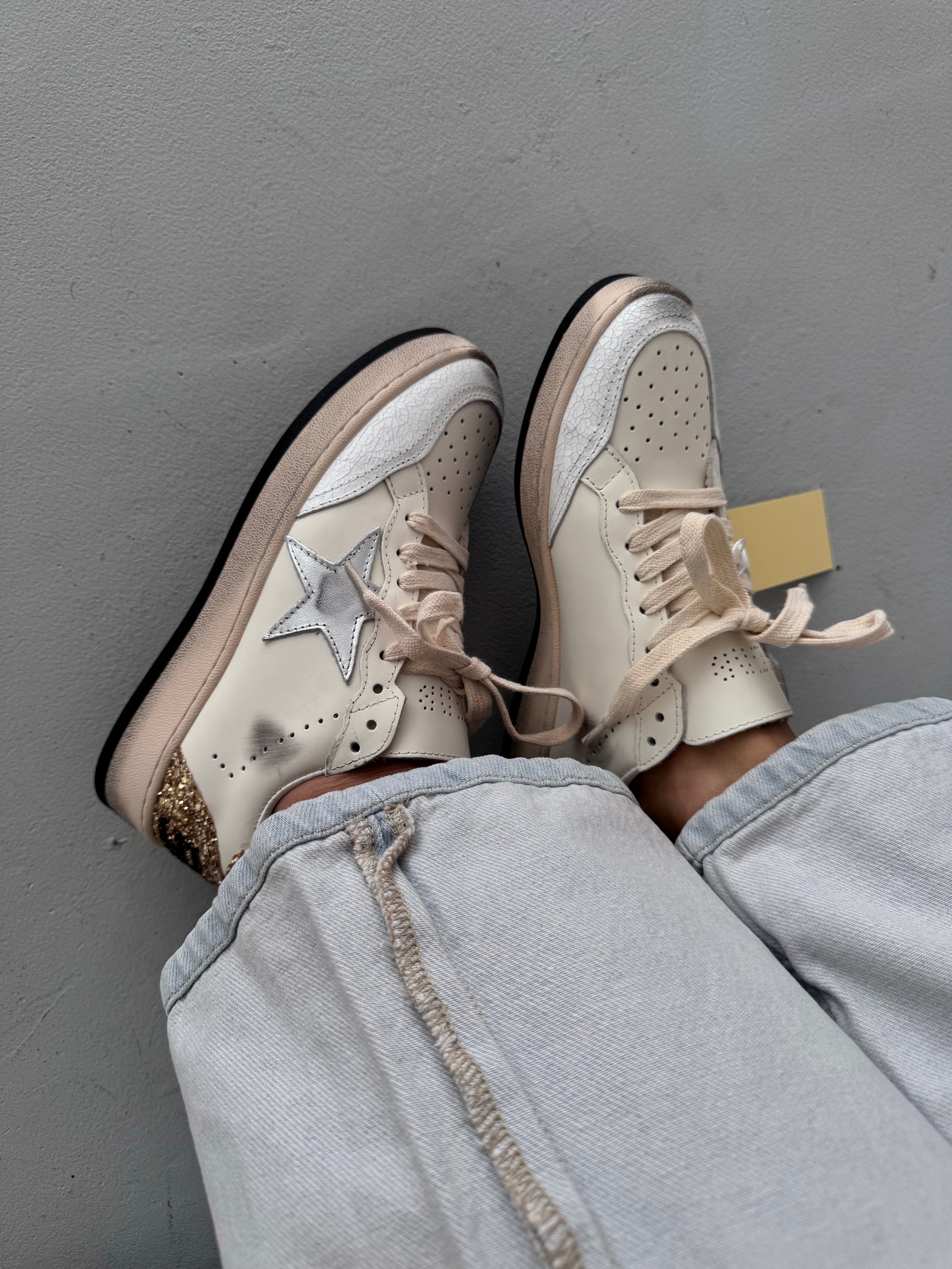 Golden Goose Superstar GGDB Ballstar Golden Cream
