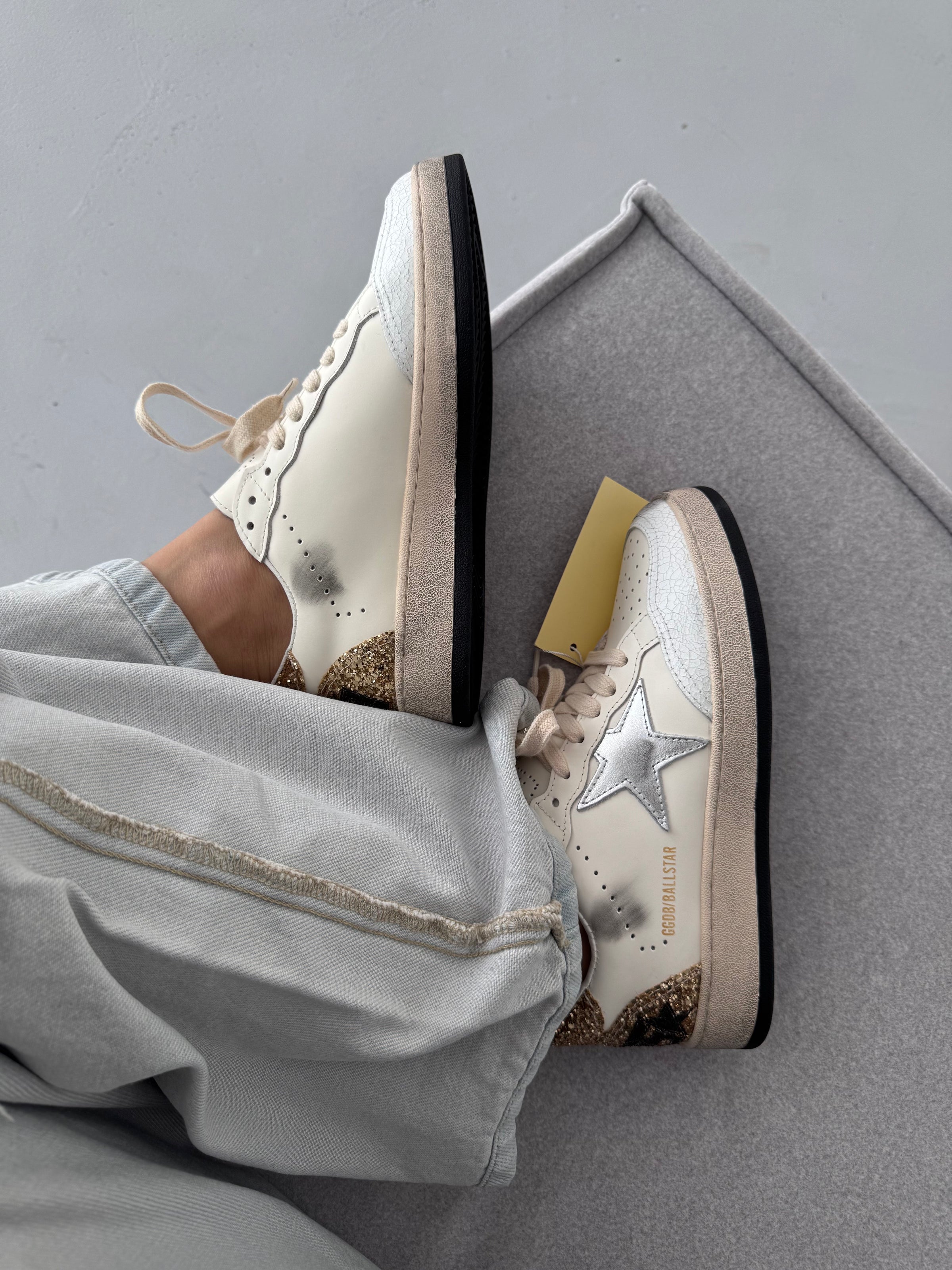 Golden Goose Superstar GGDB Ballstar Golden Cream